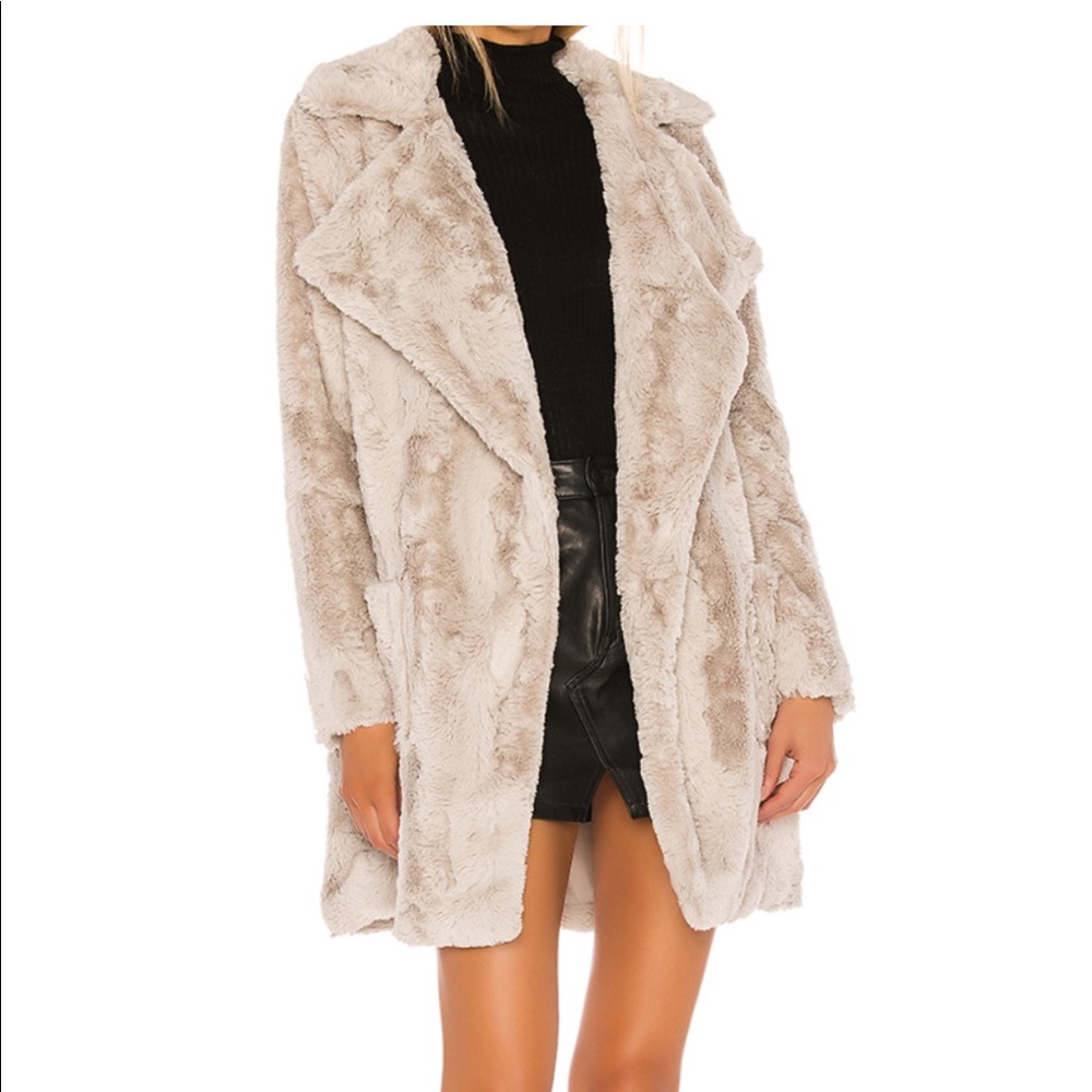 Faux fur coat